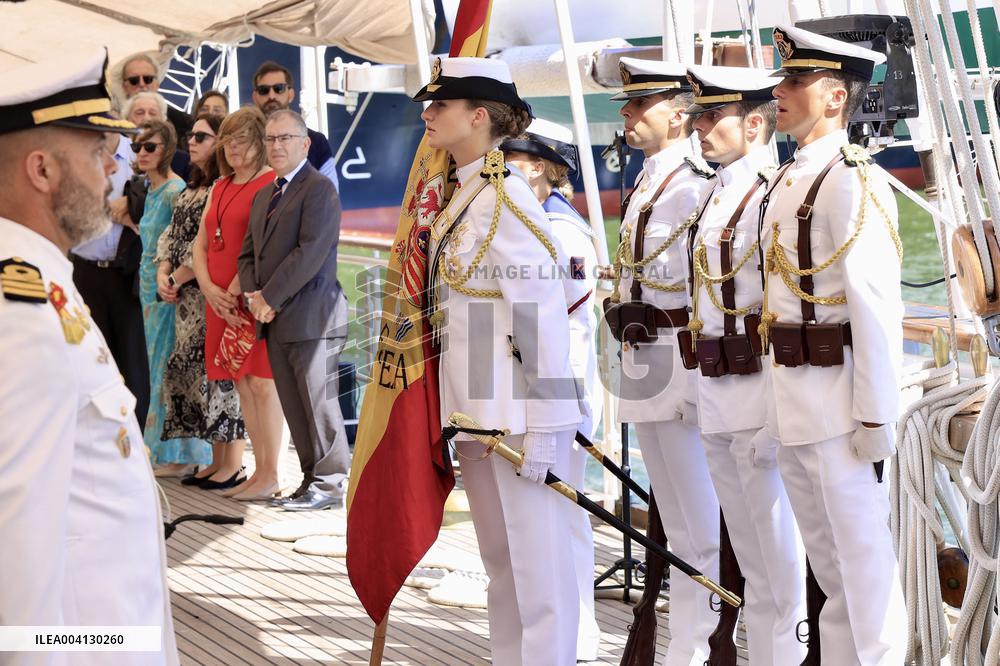 Princess Leonor Flag Ceremony - Uruguay