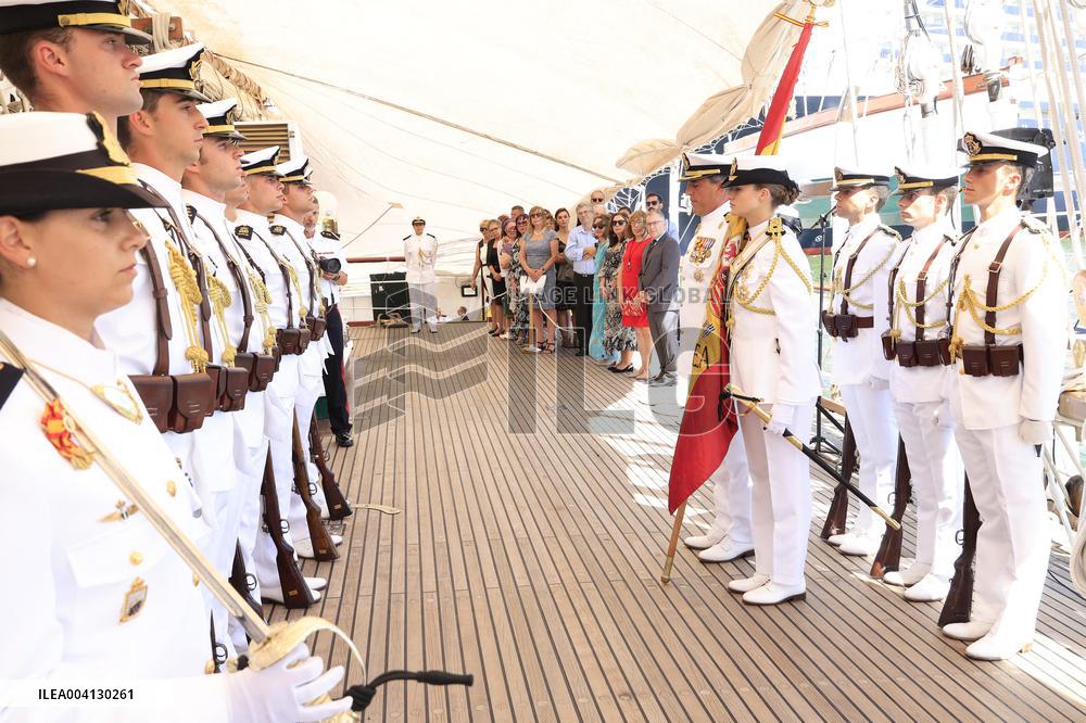 Princess Leonor Flag Ceremony - Uruguay