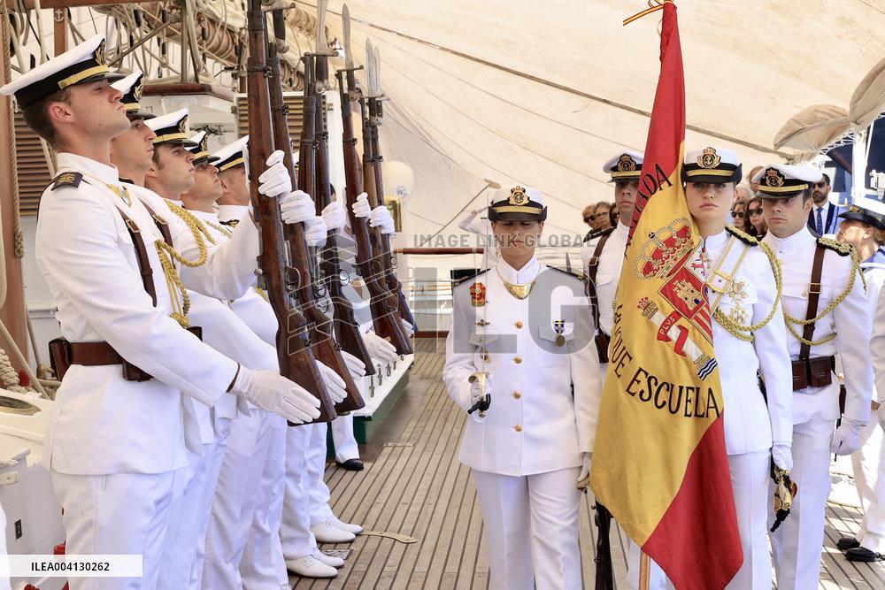 Princess Leonor Flag Ceremony - Uruguay