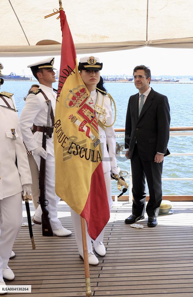 Princess Leonor Flag Ceremony - Uruguay