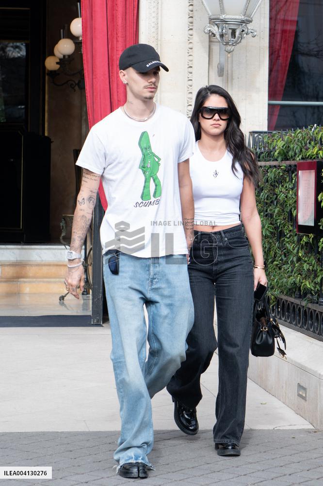 PFW - Romeo Beckham and Girlfriend Sighting