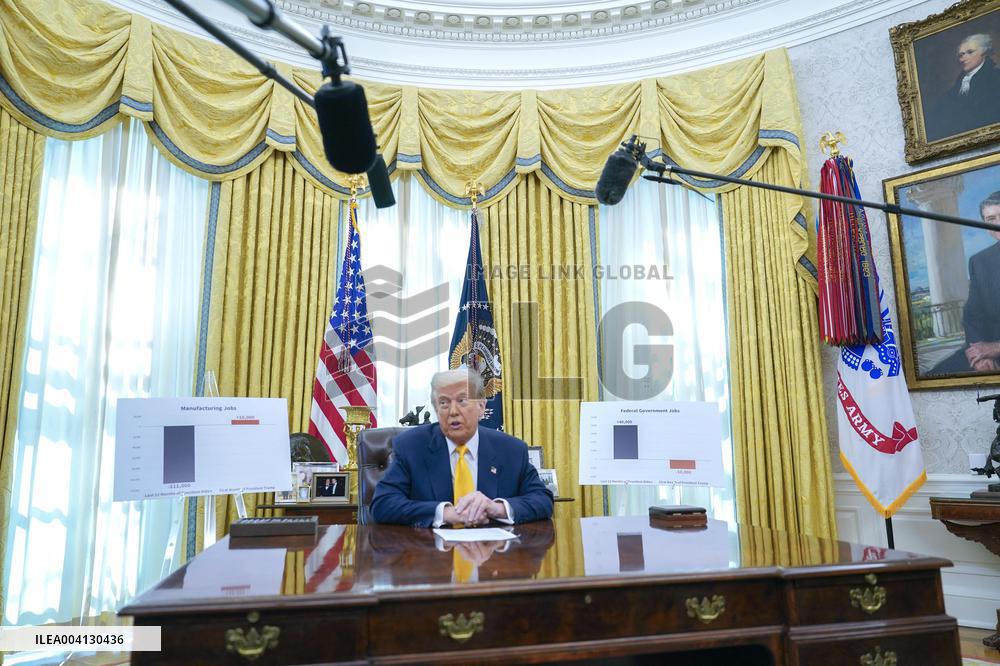 Trump Oval Office Remarks - Washington