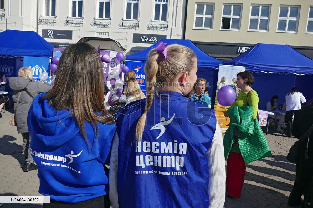Event ahead of International Womens Day in Uzhhorod
