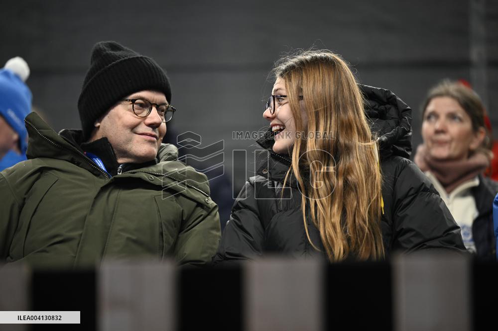 ROYALS AT 2025 WORLD SKI CHAMPIONSHIPS RELAY MEDAL CEREMONY