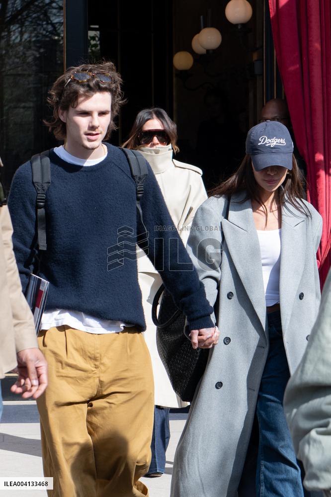 PFW - Beckham Family Leaving Paris