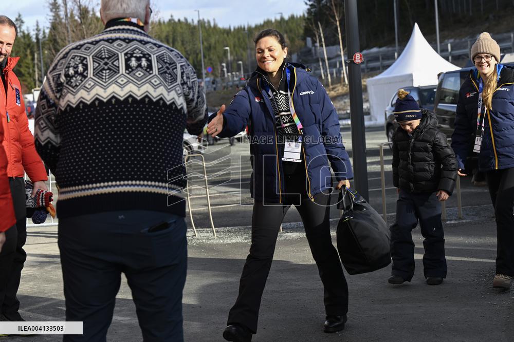 SWEDEN ROYALS AT NORDIC SKI WORLD CHAMPIONSHIPS MEN'S 50 KMS