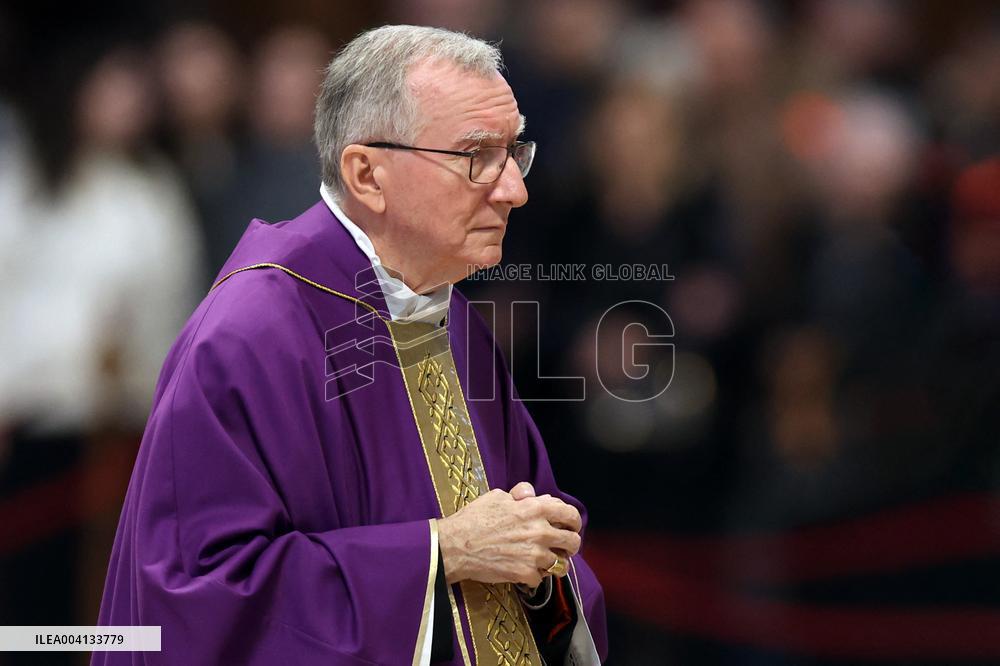Religion: Cardinal Pietro Parolin  celebrate the Holy Mass of the Movement for Life on March 08, 2025