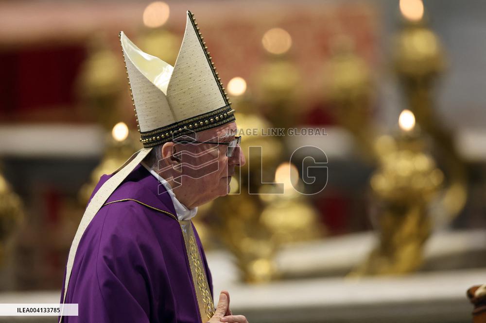 Religion: Cardinal Pietro Parolin  celebrate the Holy Mass of the Movement for Life on March 08, 2025
