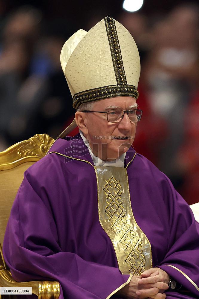 Religion: Cardinal Pietro Parolin  celebrate the Holy Mass of the Movement for Life on March 08, 2025