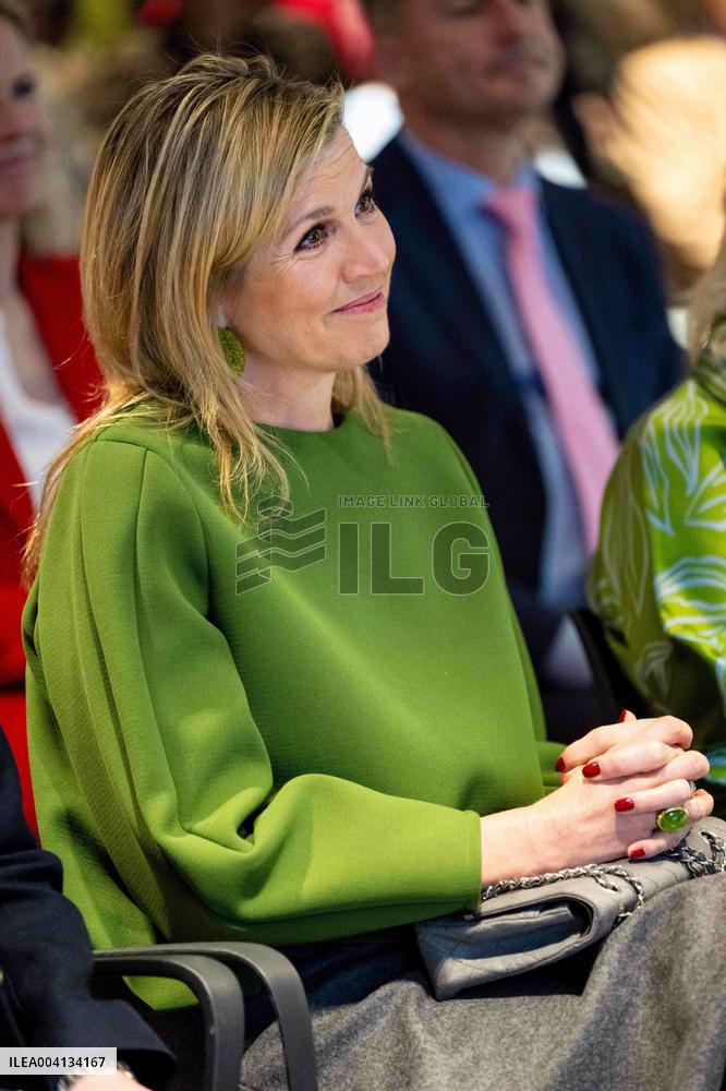 Queen Maxima At A Meeting Of WOMEN Inc- Amsterdam