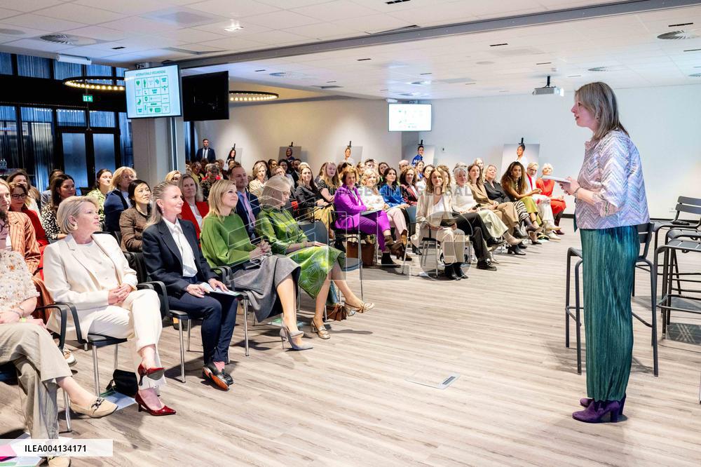 Queen Maxima At A Meeting Of WOMEN Inc- Amsterdam