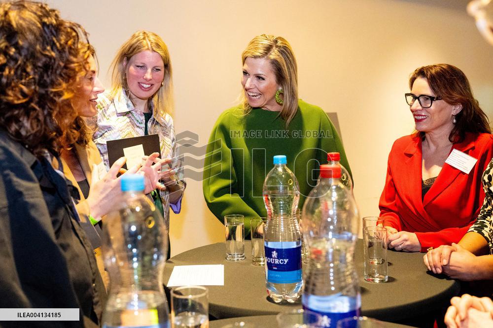 Queen Maxima At A Meeting Of WOMEN Inc- Amsterdam