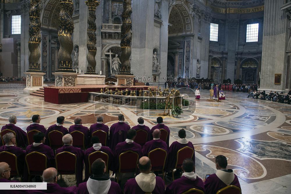 Cardinal Pietro Parolin Celebrates Mass Fot Pro Life Association - Vatican City