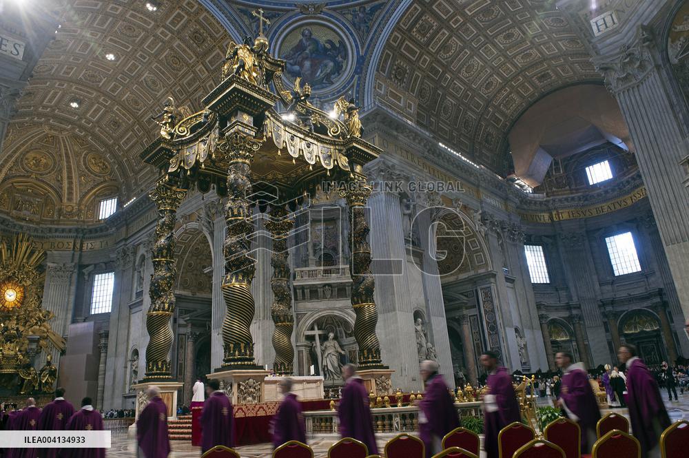 Cardinal Pietro Parolin Celebrates Mass Fot Pro Life Association - Vatican City