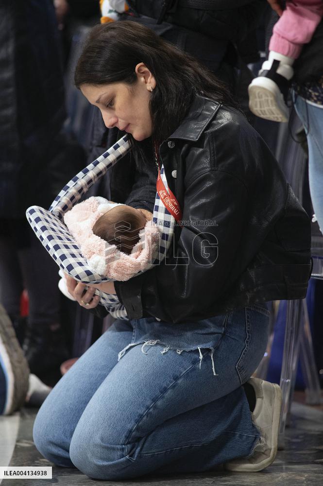 Cardinal Pietro Parolin Celebrates Mass Fot Pro Life Association - Vatican City