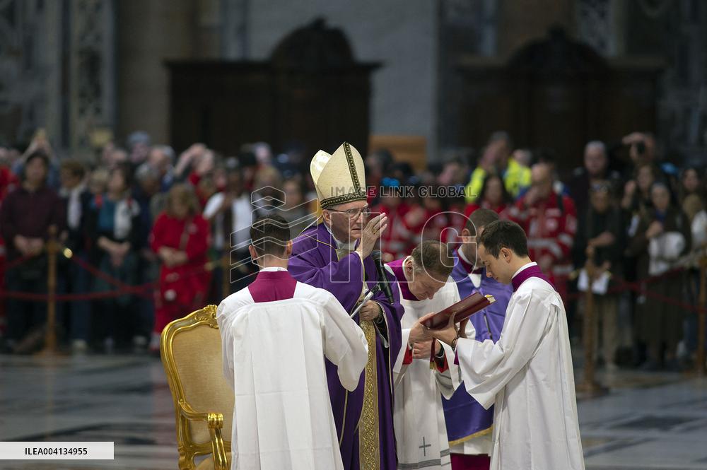 Cardinal Pietro Parolin Celebrates Mass Fot Pro Life Association - Vatican City