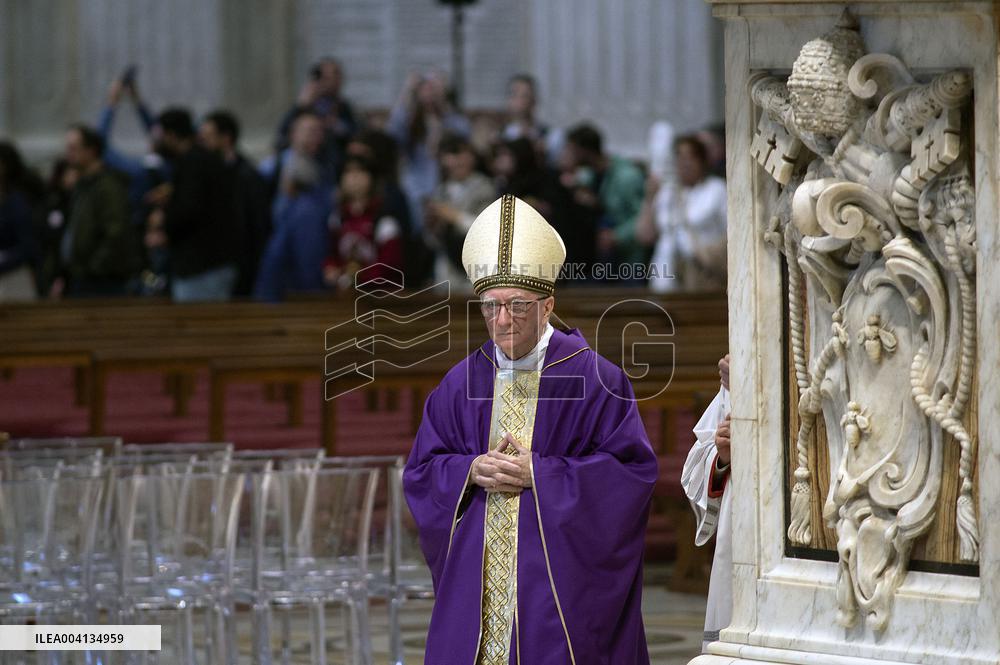 Cardinal Pietro Parolin Celebrates Mass Fot Pro Life Association - Vatican City