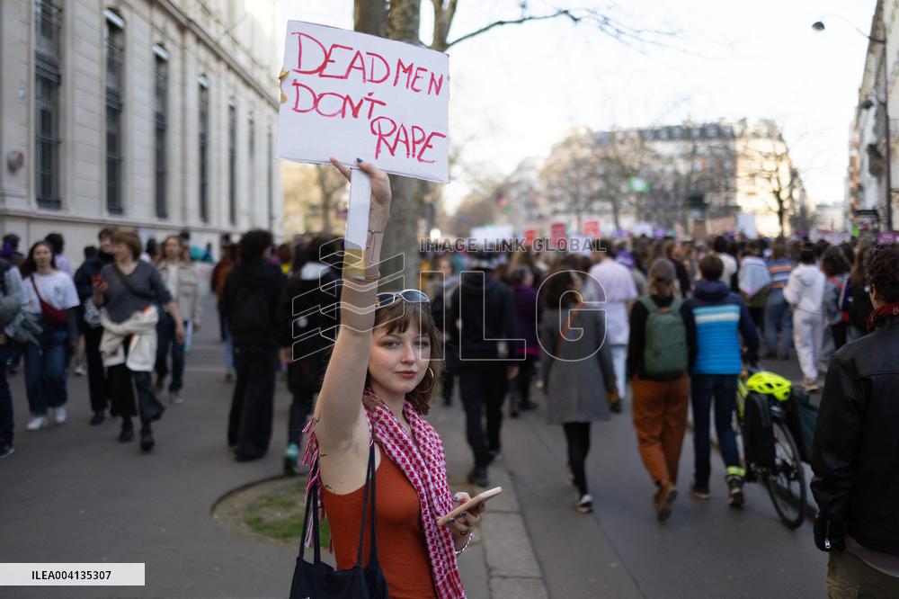 International Women Rights Day Demonstration - Paris
