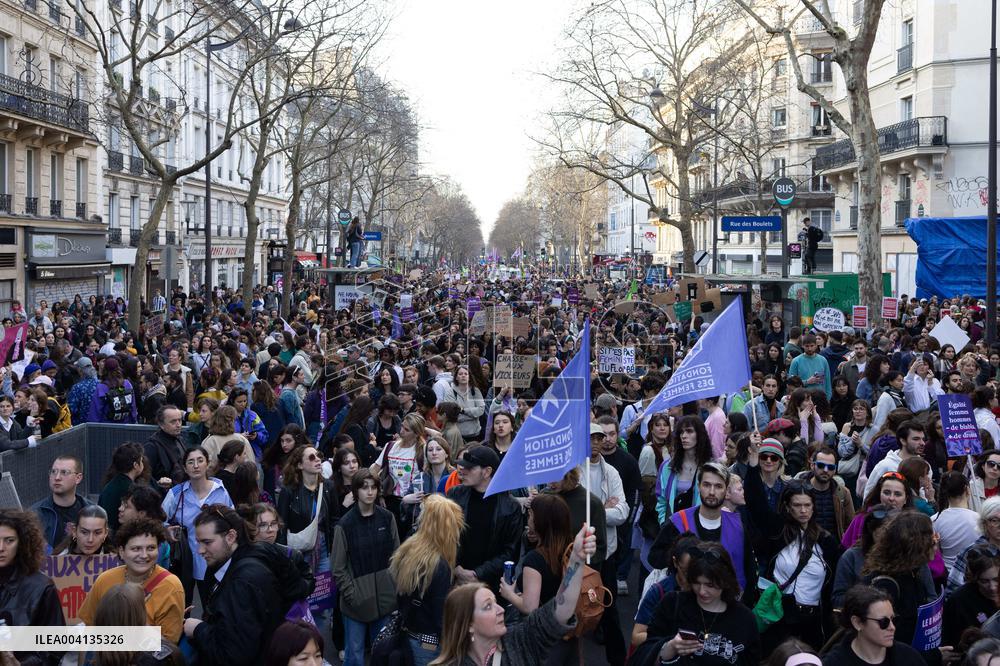 International Women Rights Day Demonstration - Paris