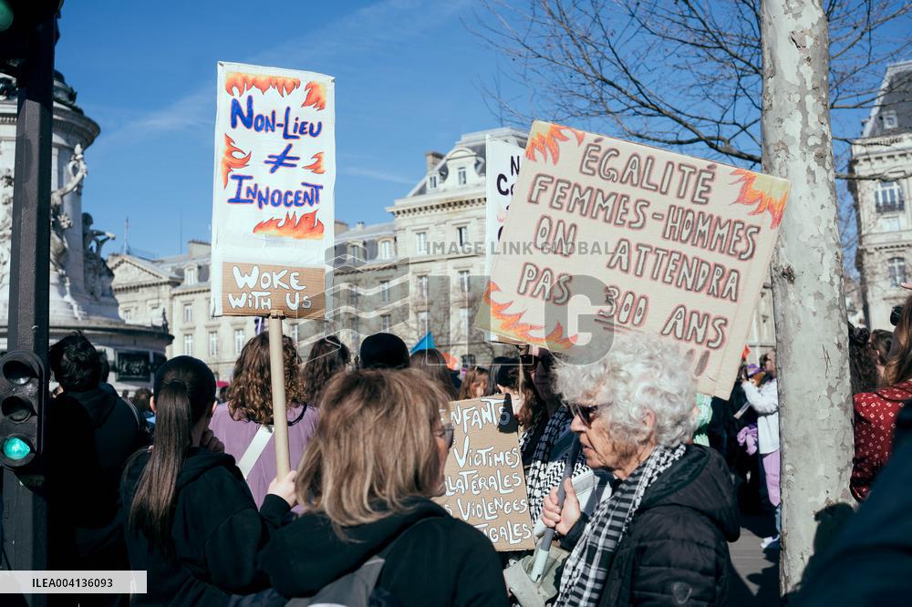 International Women Rights Day Demonstration - Paris AJ