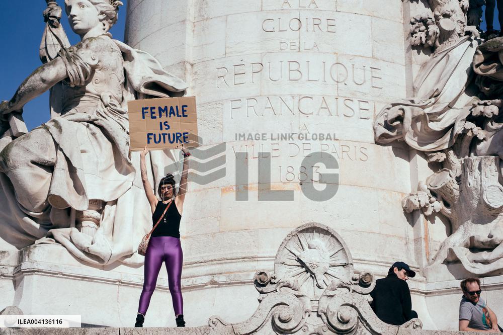 International Women Rights Day Demonstration - Paris AJ