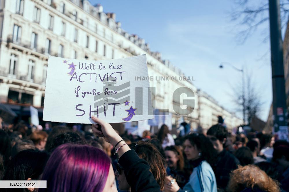 International Women Rights Day Demonstration - Paris AJ