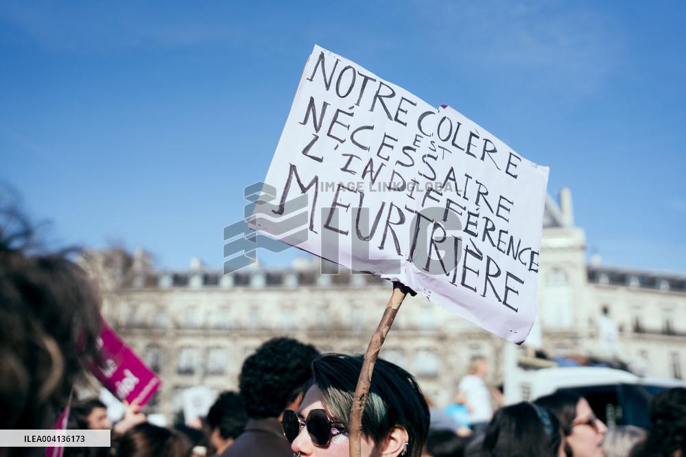 International Women Rights Day Demonstration - Paris AJ