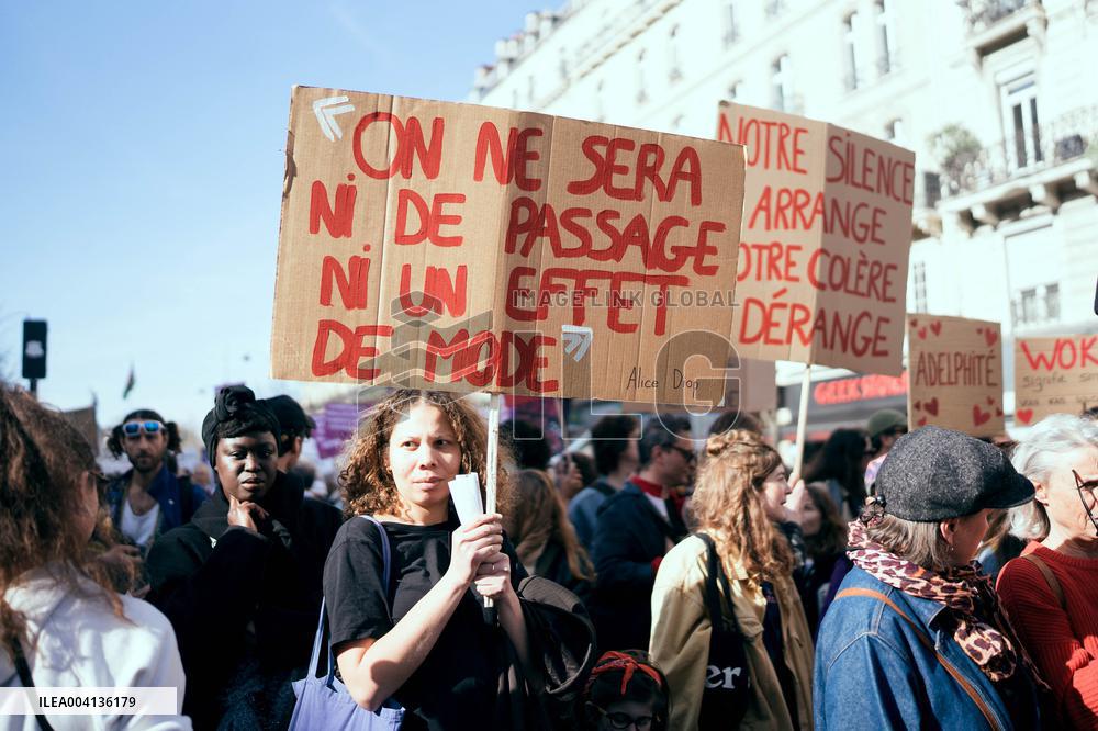 International Women Rights Day Demonstration - Paris AJ