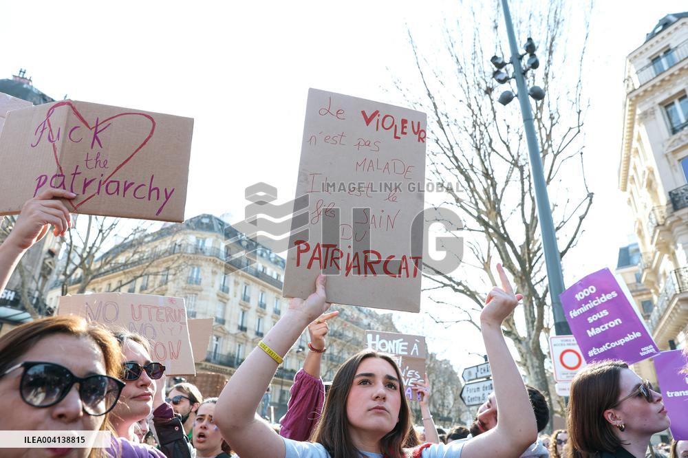 International Women Rights Day Demonstration - Paris