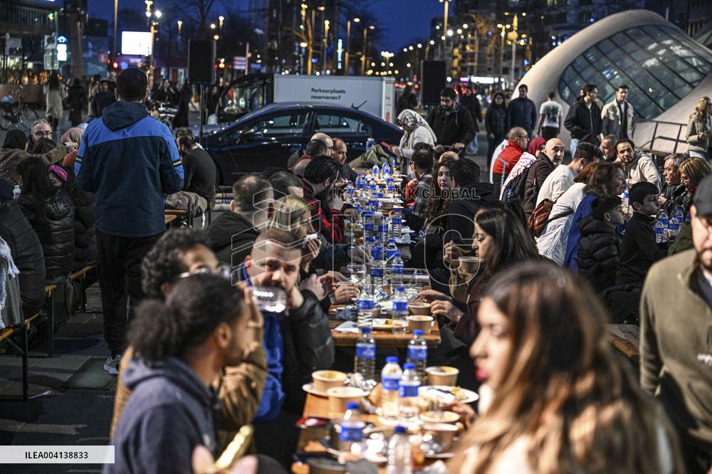 Street Iftar in the Netherlands