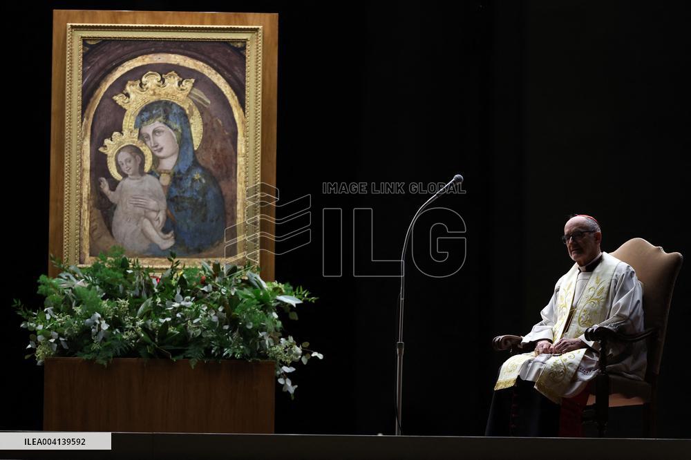Religion: Cardinal Michael Czerny, leads the Rosary for the Pope's health in St. Peter's Square on March 8, 2025