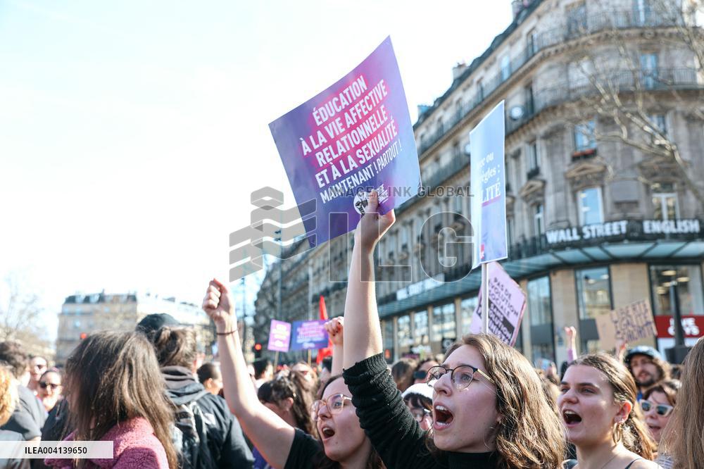 International Women Rights Day Demonstration - Paris