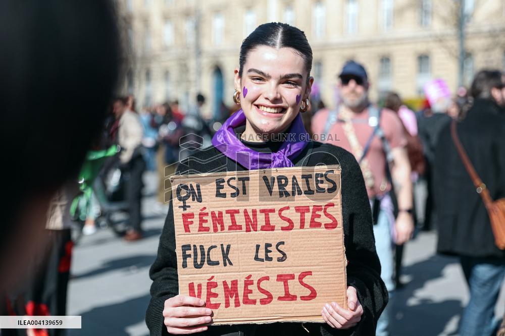 International Women Rights Day Demonstration - Paris