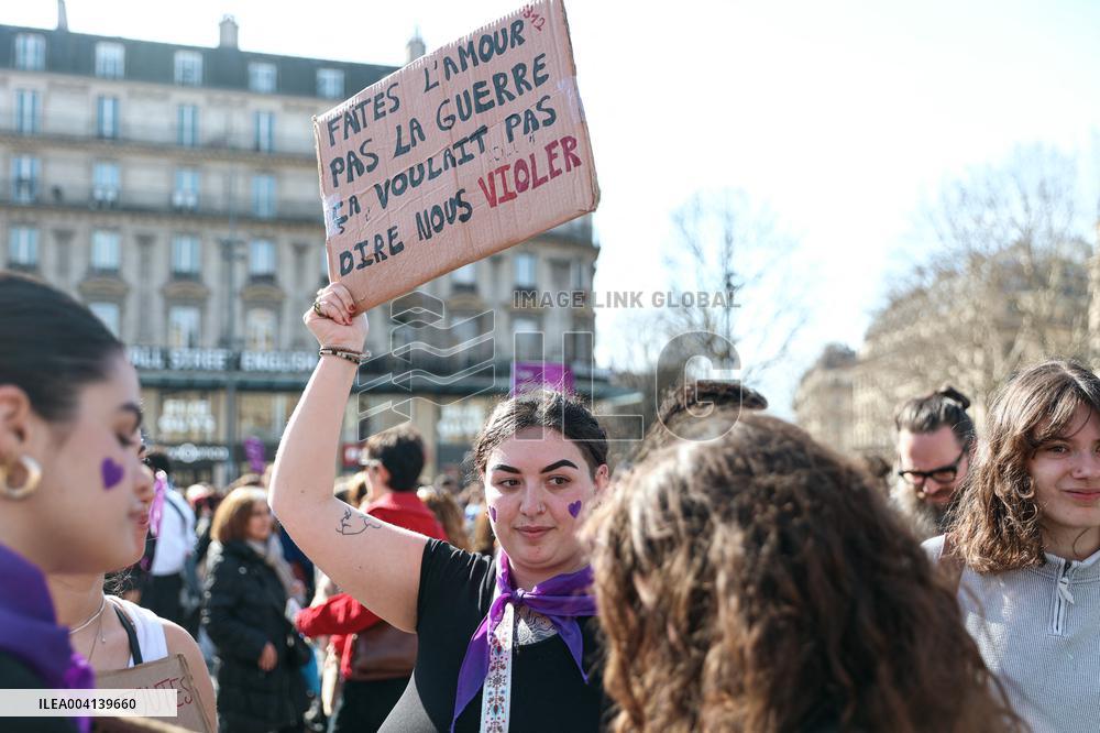 International Women Rights Day Demonstration - Paris