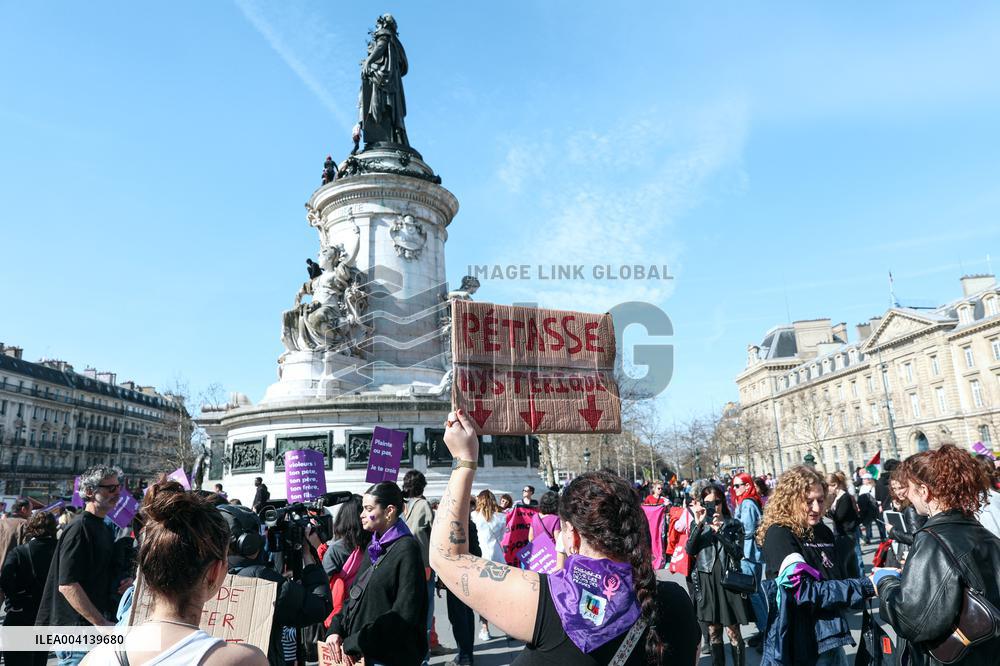 International Women Rights Day Demonstration - Paris