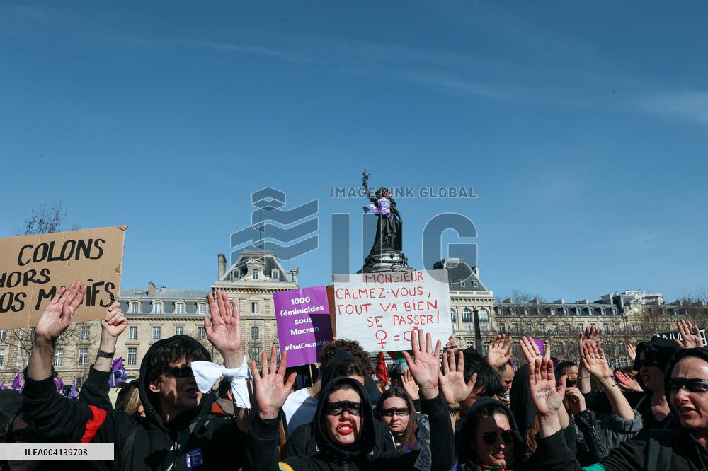 International Women Rights Day Demonstration - Paris
