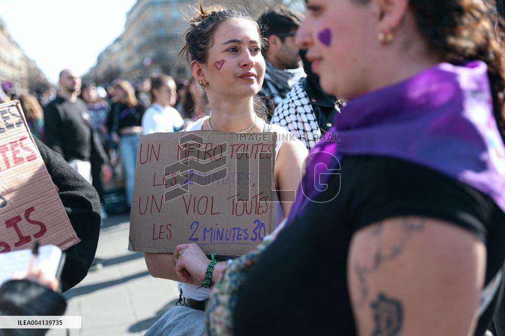 International Women Rights Day Demonstration - Paris