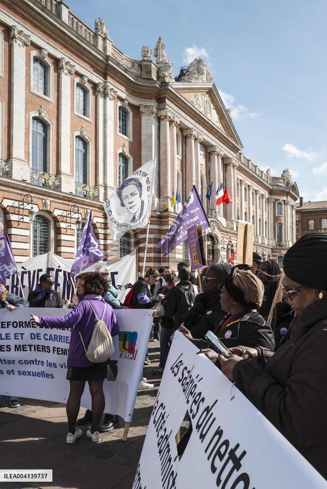 International Women Rights Day Demonstration - Toulouse