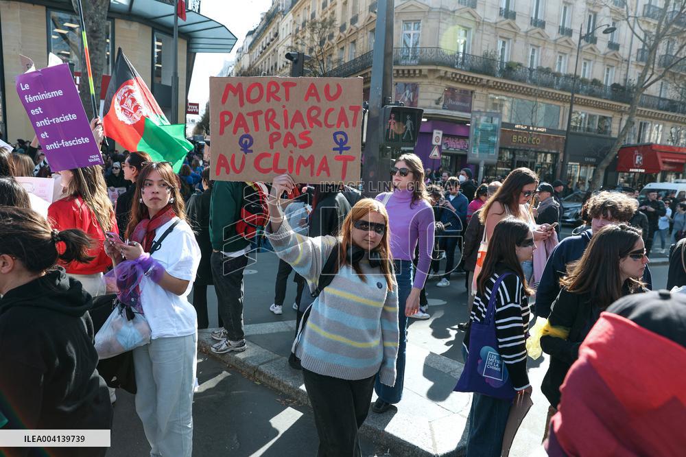 International Women Rights Day Demonstration - Paris