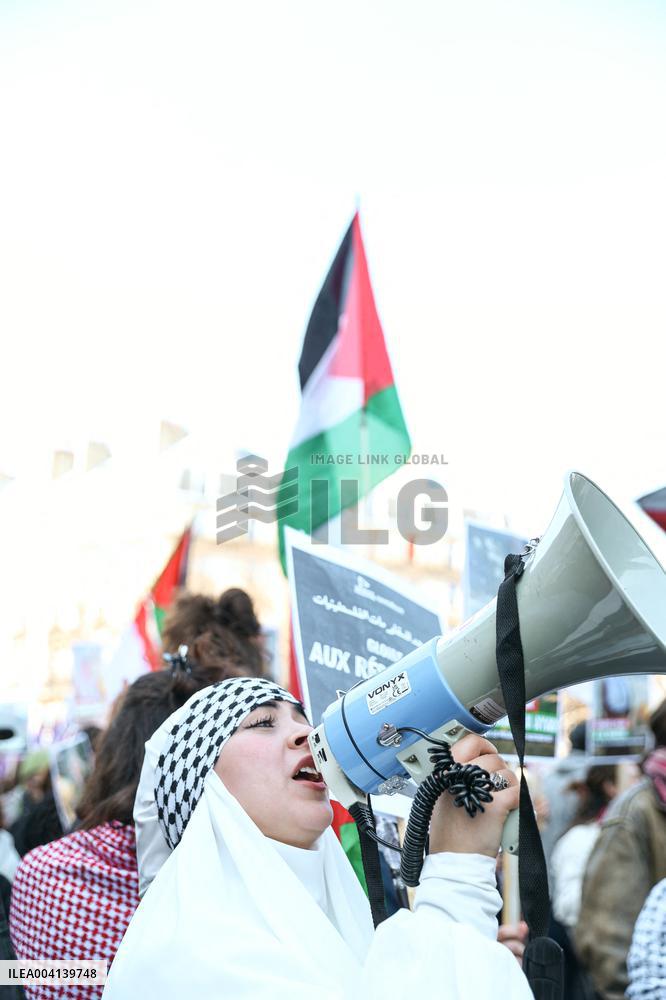 International Women Rights Day Demonstration - Paris