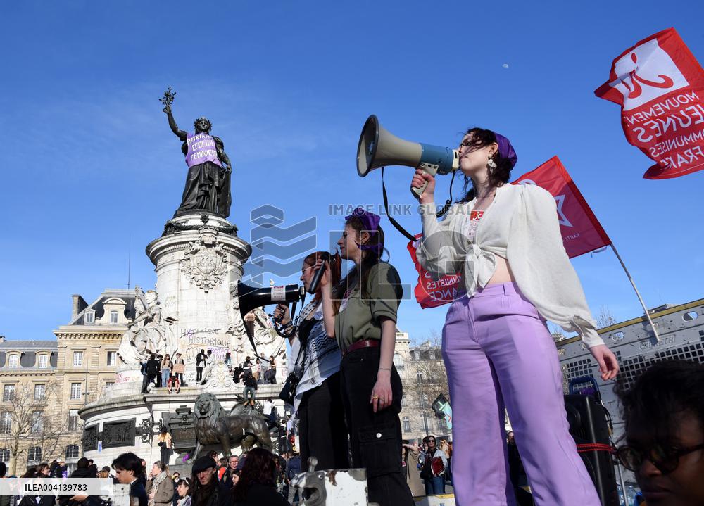 International Women Rights Day Demonstration - Paris