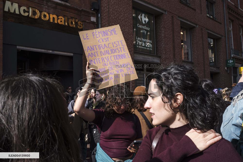 International Women Rights Day Demonstration - Toulouse