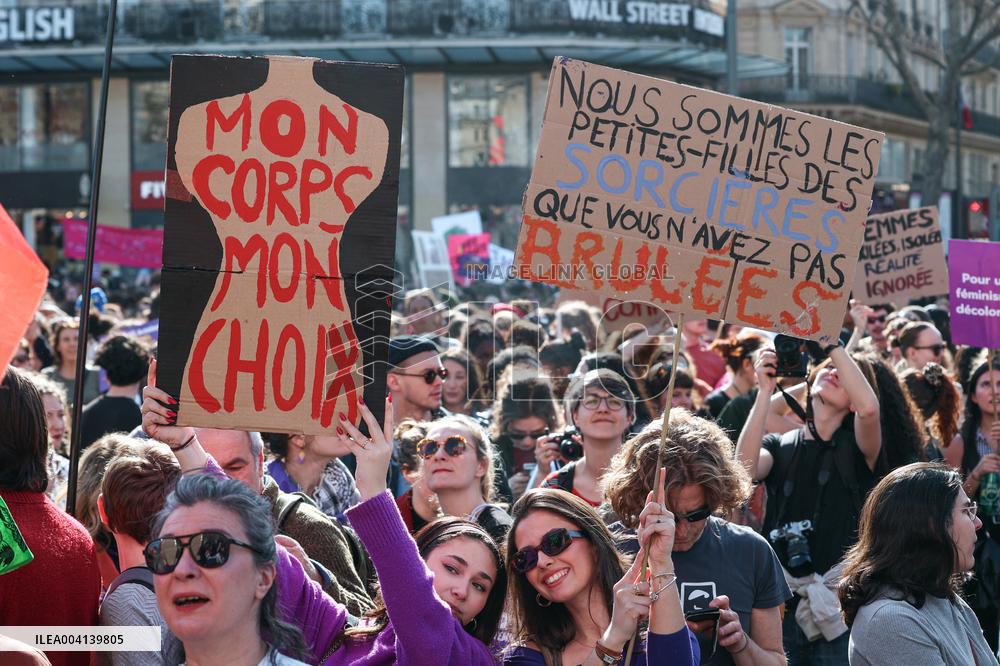 International Women Rights Day Demonstration - Paris