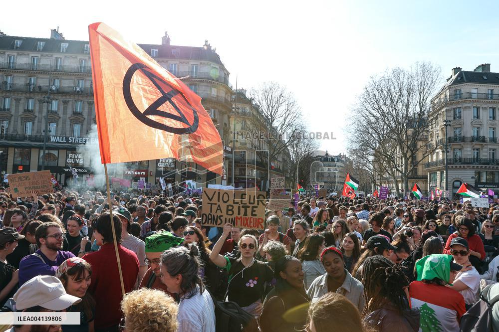 International Women Rights Day Demonstration - Paris