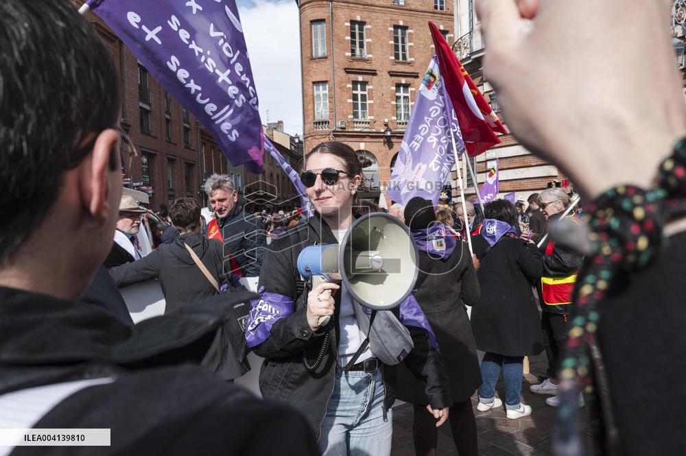 International Women Rights Day Demonstration - Toulouse