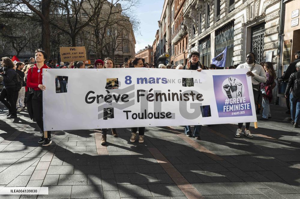International Women Rights Day Demonstration - Toulouse