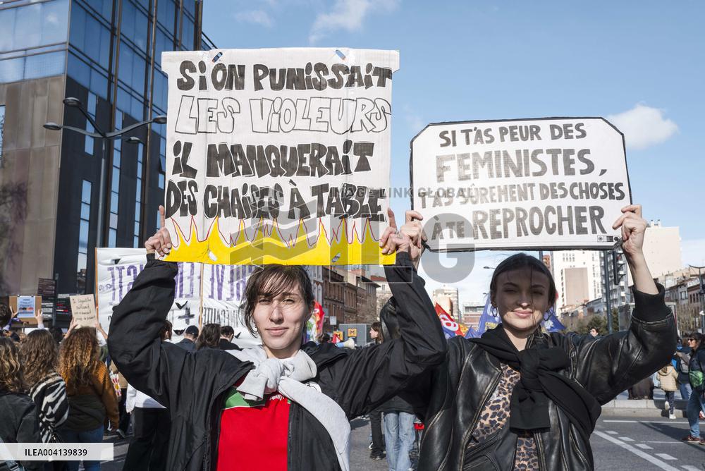 International Women Rights Day Demonstration - Toulouse
