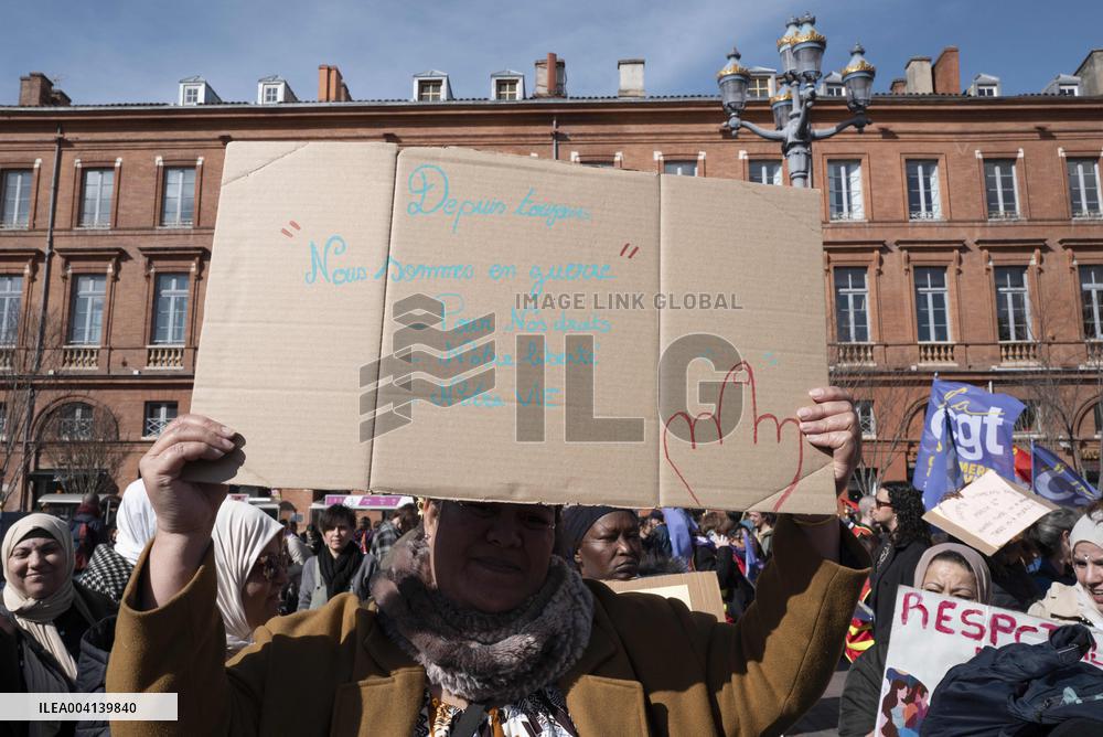 International Women Rights Day Demonstration - Toulouse