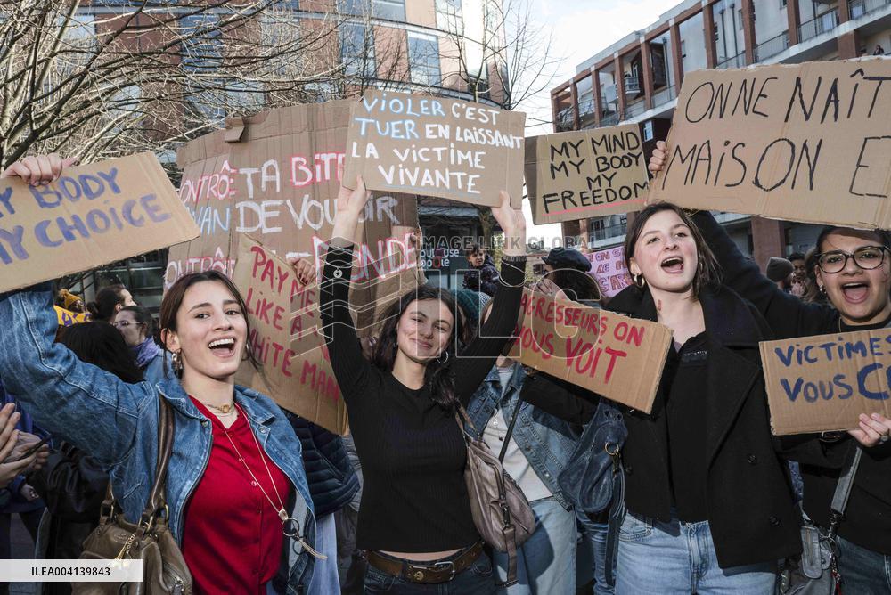 International Women Rights Day Demonstration - Toulouse