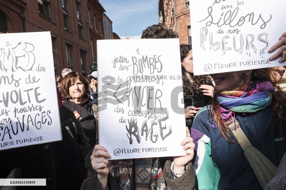 International Women Rights Day Demonstration - Toulouse